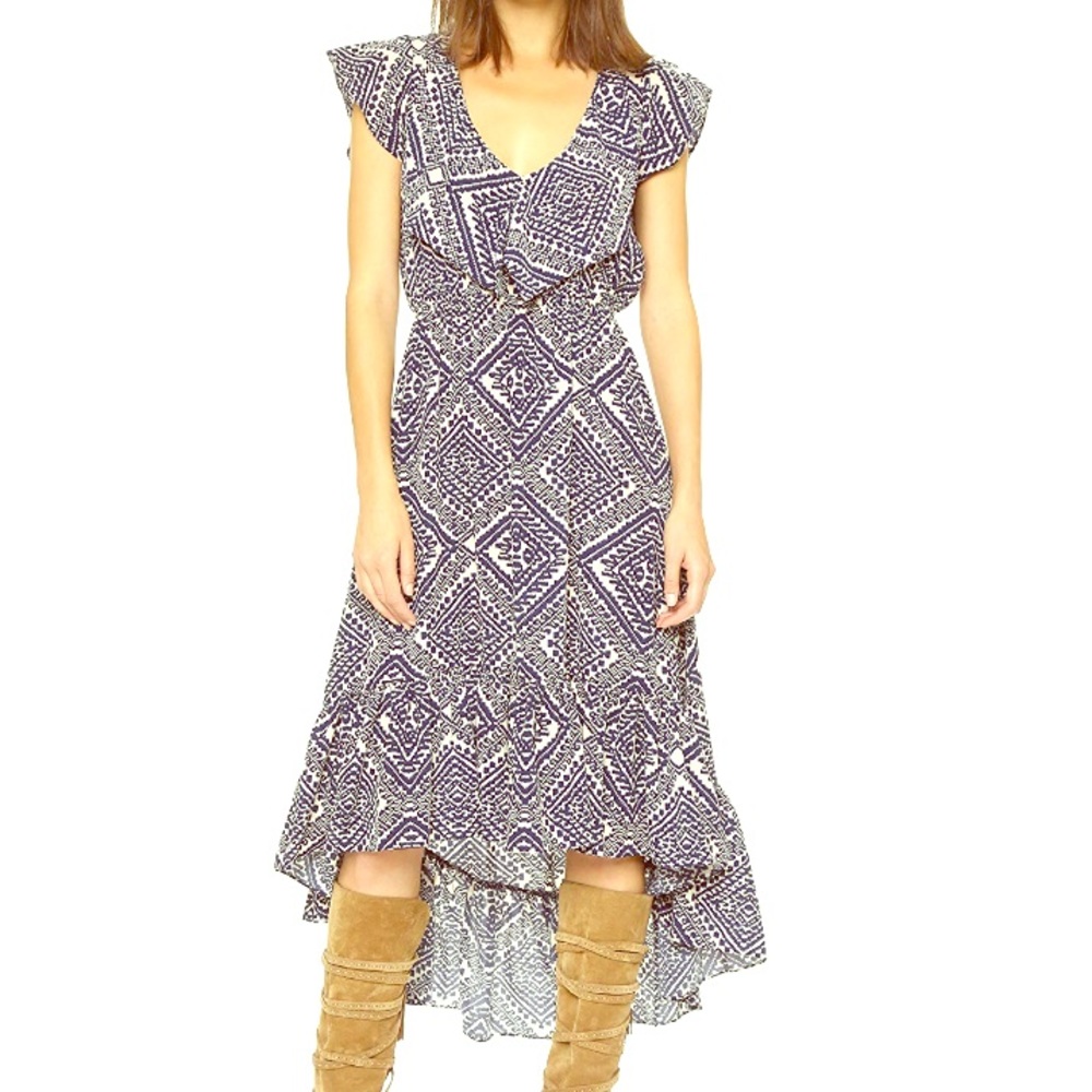 Misa-Tbags Los Angeles Ruffle High Low Dress NTNW